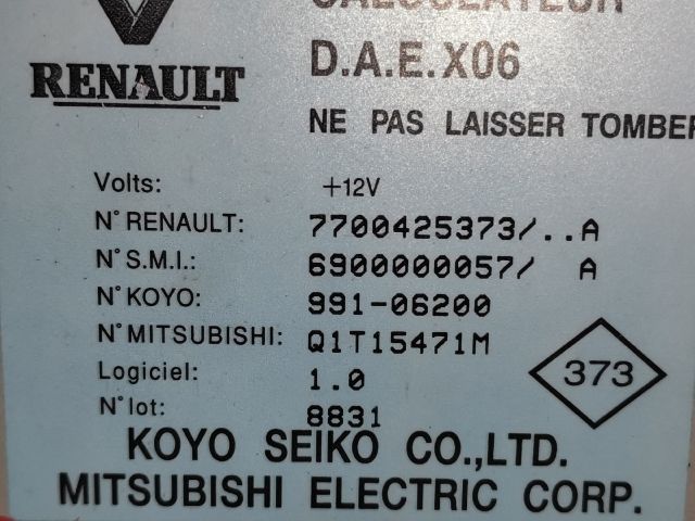 bontott RENAULT TWINGO I Kormányoszlop Vezérlő