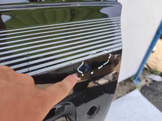 bontott RENAULT TWINGO III Bal első Ajtó (Üres lemez)