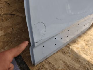 bontott RENAULT TWINGO III Bal hátsó Ajtó (Üres lemez)