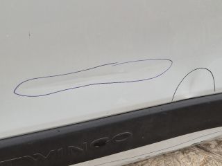 bontott RENAULT TWINGO III Jobb hátsó Ajtó (Üres lemez)