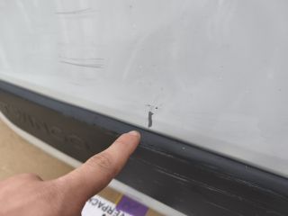 bontott RENAULT TWINGO III Jobb hátsó Ajtó (Üres lemez)