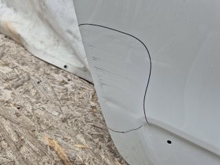 bontott RENAULT TWINGO III Jobb hátsó Ajtó (Üres lemez)