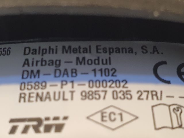 bontott RENAULT TWINGO III Kormánylégzsák