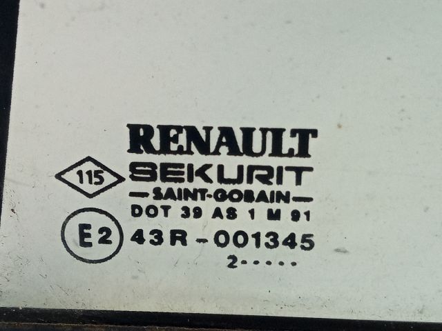 bontott RENAULT VEL SATIS Bal hátsó Fixüveg (Ajtóban)