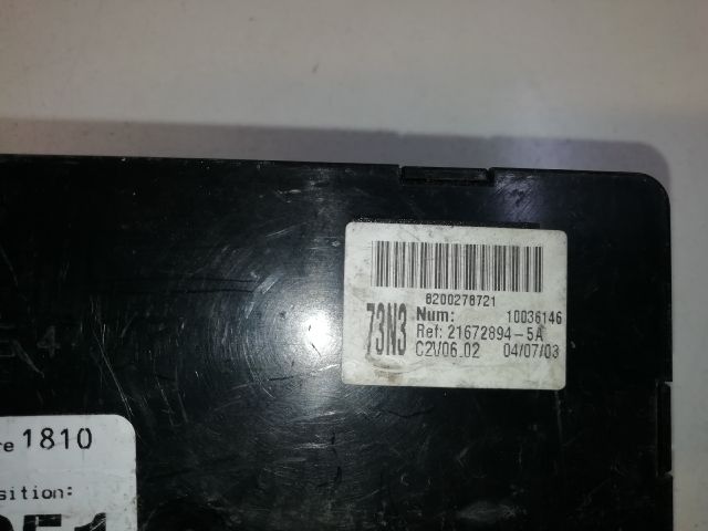 bontott RENAULT VEL SATIS Biztosítéktábla Doboz