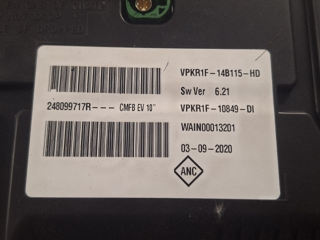 bontott RENAULT ZOE Kilométeróra