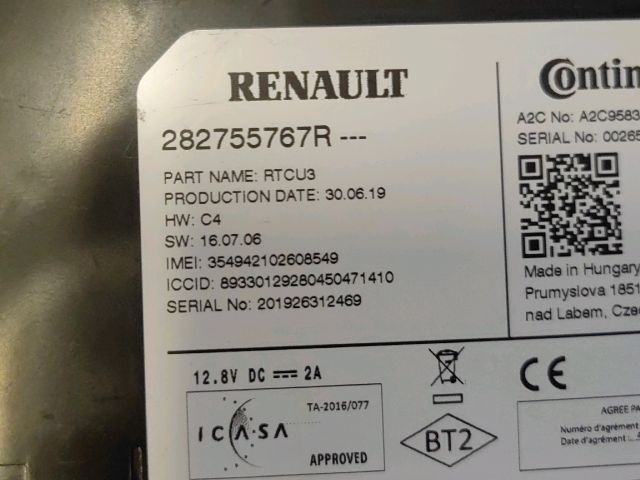 bontott RENAULT ZOE Elektronika (Magában)