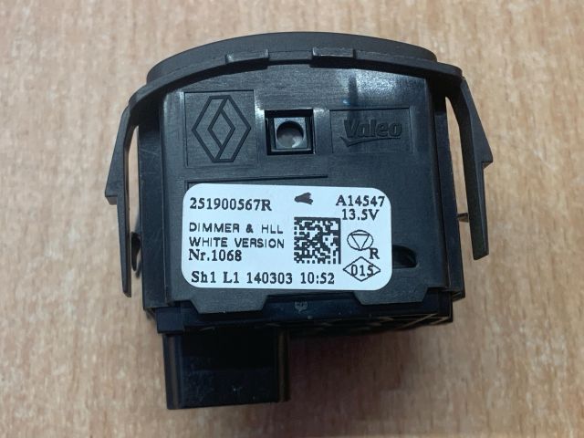 bontott RENAULT ZOE Fényszórómagasság Állító Kapcsoló