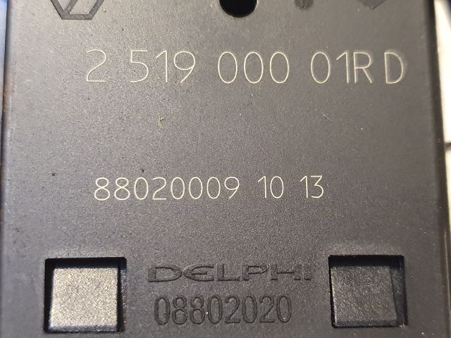 bontott RENAULT ZOE Fényszórómagasság Állító Kapcsoló