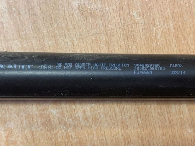 bontott RENAULT ZOE Gázrugós Kitámasztó Teleszkóp Pár Csomagtérajtó