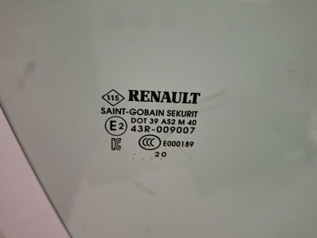 bontott RENAULT ZOE Jobb első Ablak