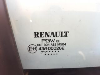 bontott RENAULT ZOE Jobb első Fixüveg (Ajtóban)