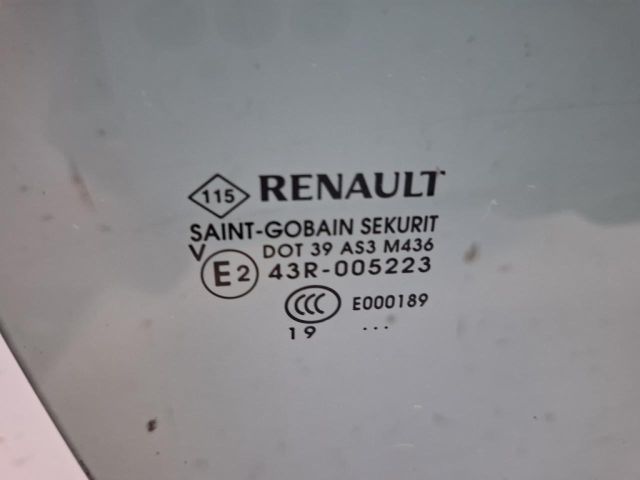 bontott RENAULT ZOE Jobb hátsó Ablak