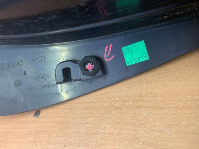 bontott RENAULT ZOE Jobb hátsó Sárvédő Díszléc