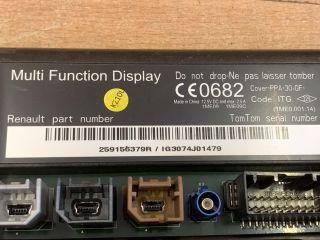 bontott RENAULT ZOE Multifunkciós Kijelző