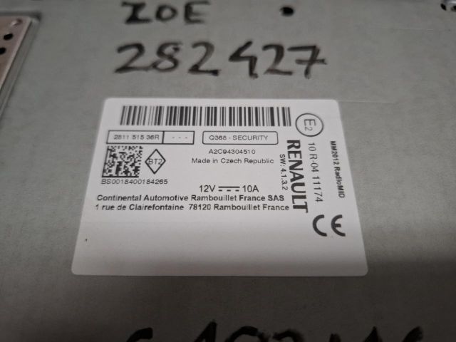 bontott RENAULT ZOE Rádió / CD