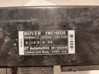 bontott ROVER 75 Komfort Elektronika