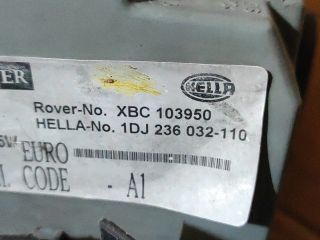 bontott ROVER 75 Bal Fényszóró