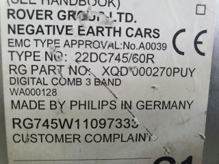 bontott ROVER 75 Rádió / CD