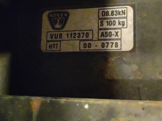 bontott ROVER 75 Vonóhorog