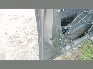 bontott SAAB 9-3 Bal első Ajtó (Üres lemez)