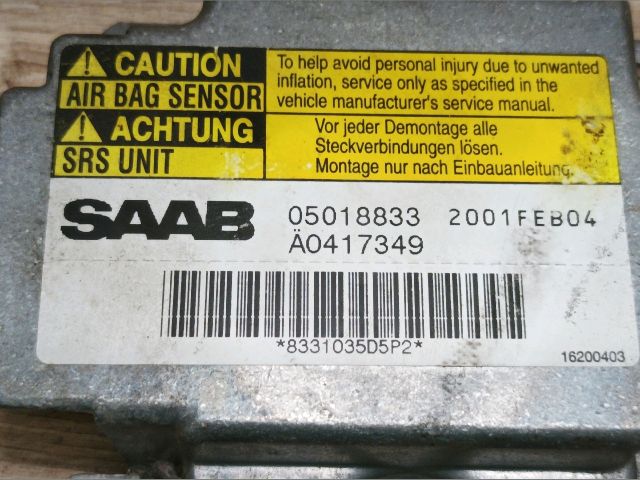 bontott SAAB 9-3 Légzsák Elektronika