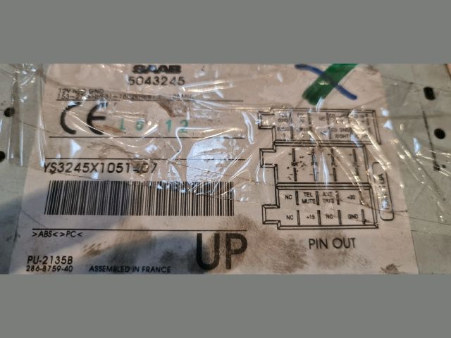 bontott SAAB 9-3 Rádió / CD