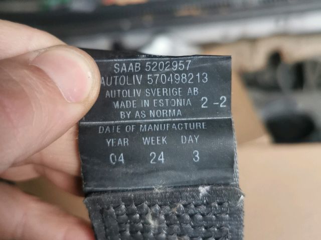 bontott SAAB 9-5 Hátsó középső Biztonsági Öv
