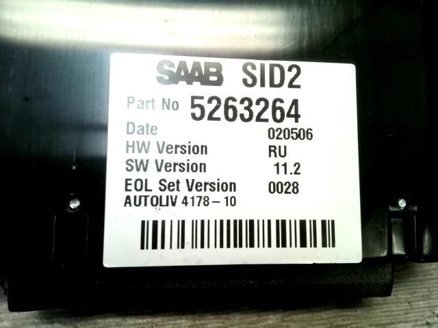 bontott SAAB 9-5 Multifunkciós Kijelző