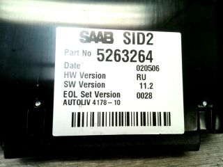 bontott SAAB 9-5 Multifunkciós Kijelző