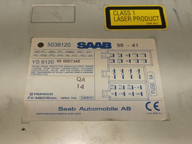 bontott SAAB 9-5 Rádió / CD