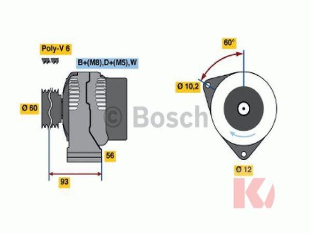 bontott SAAB 9000 Generátor