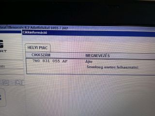 bontott SEAT ALHAMBRA Bal első Ajtó (Részeivel)