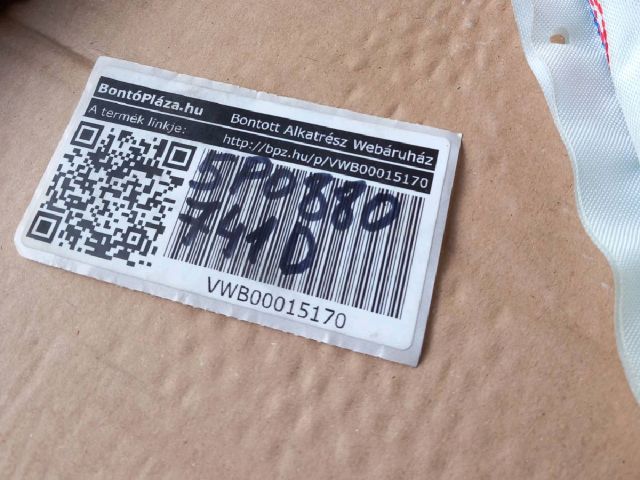 bontott SEAT ALTEA Bal első Függöny Légzsák