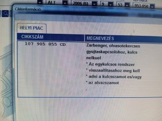 bontott SEAT ALTEA Immobilizer Gyűrű