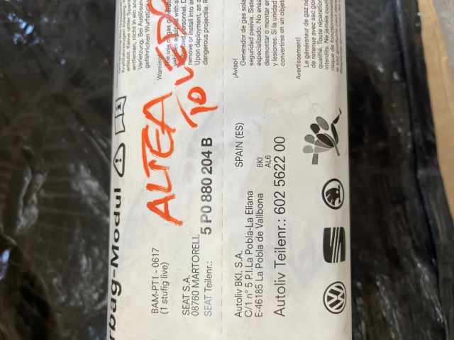 bontott SEAT ALTEA Utasoldali Légzsák
