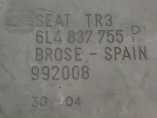 bontott SEAT CORDOBA II Bal első Ablakemelő Szerkezet (Elektromos)