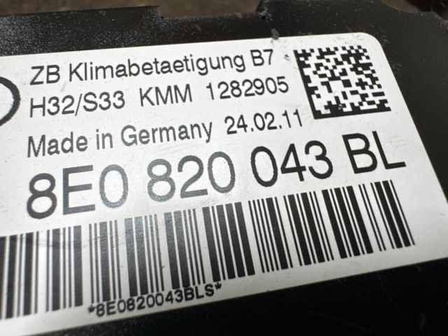 bontott SEAT EXEO Fűtéskapcsoló (digit klímás)