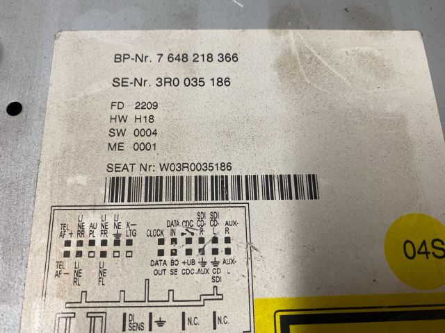 bontott SEAT EXEO Rádió / CD