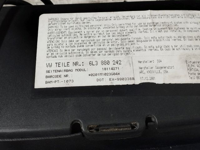 bontott SEAT IBIZA III Jobb Oldallégzsák