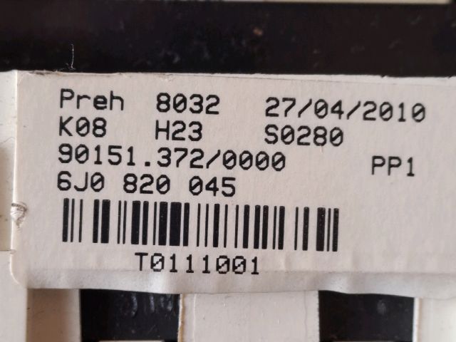 bontott SEAT IBIZA IV Fűtéskapcsoló (manuális klímás)