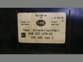 bontott SEAT LEON Fűtéskapcsoló (digit klímás)