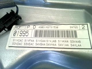 bontott SEAT LEON Jobb hátsó Ablakemelő Szerkezet (Elektromos)