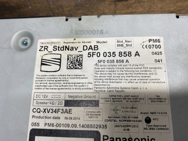 bontott SEAT LEON Multifunkciós Kijelző