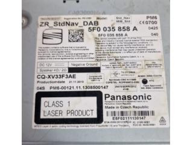 bontott SEAT LEON Navigációs Fejegység