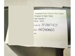 bontott SEAT TARRACO Hátsó Lökhárító Alsó (Műanyag)