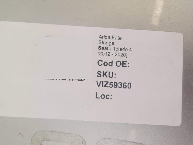 bontott SEAT TOLEDO Bal első Sárvédő