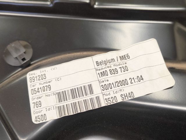 bontott SEAT TOLEDO Jobb hátsó Ablakemelő Szerkezet (Mechanikus)