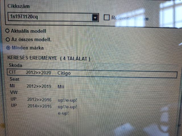 bontott SKODA CITIGO Bal első Ajtó Kábelköteg