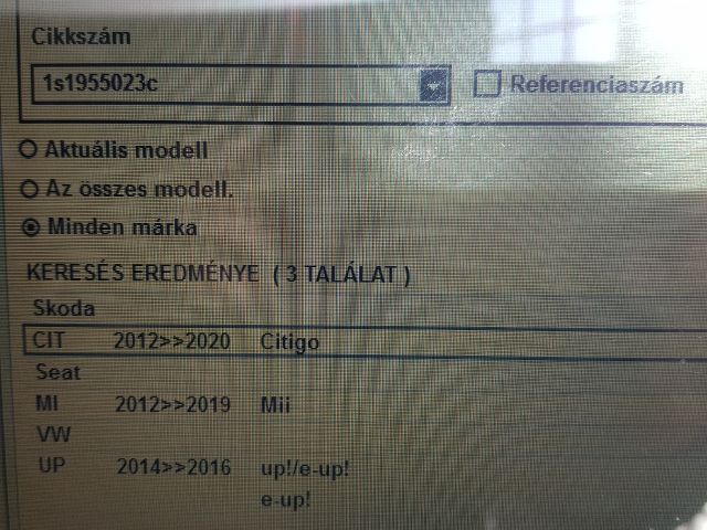 bontott SKODA CITIGO Első Ablaktörlő Szerkezet Motorral